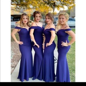 Navy Blue Bridesmaid Dress Size L